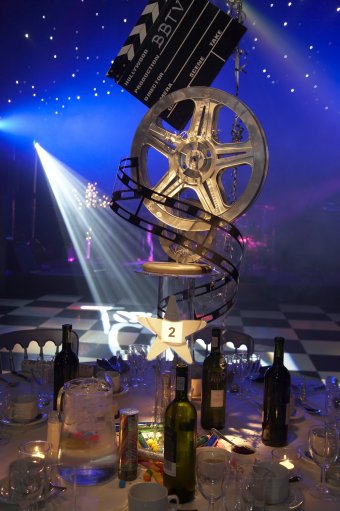 Hollywood film reel table centre